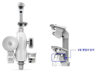 지능형 CCTV(ISS-WA60)와 팬틸트 장착부