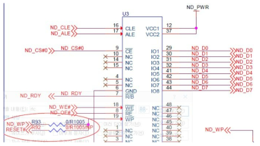 낸드플래시 Write Protection 신호라인