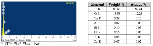 겉면 수지 SEM-EDS 분석결과