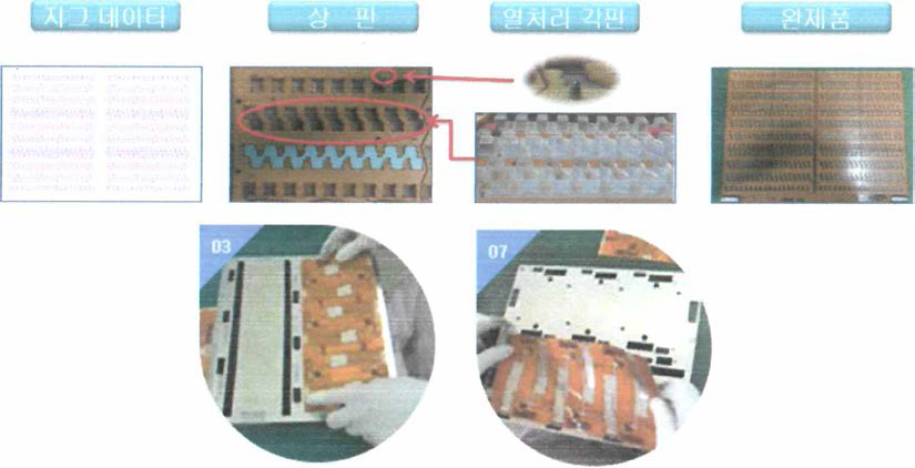 인쇄회로기판 부자재 부착용 랙크