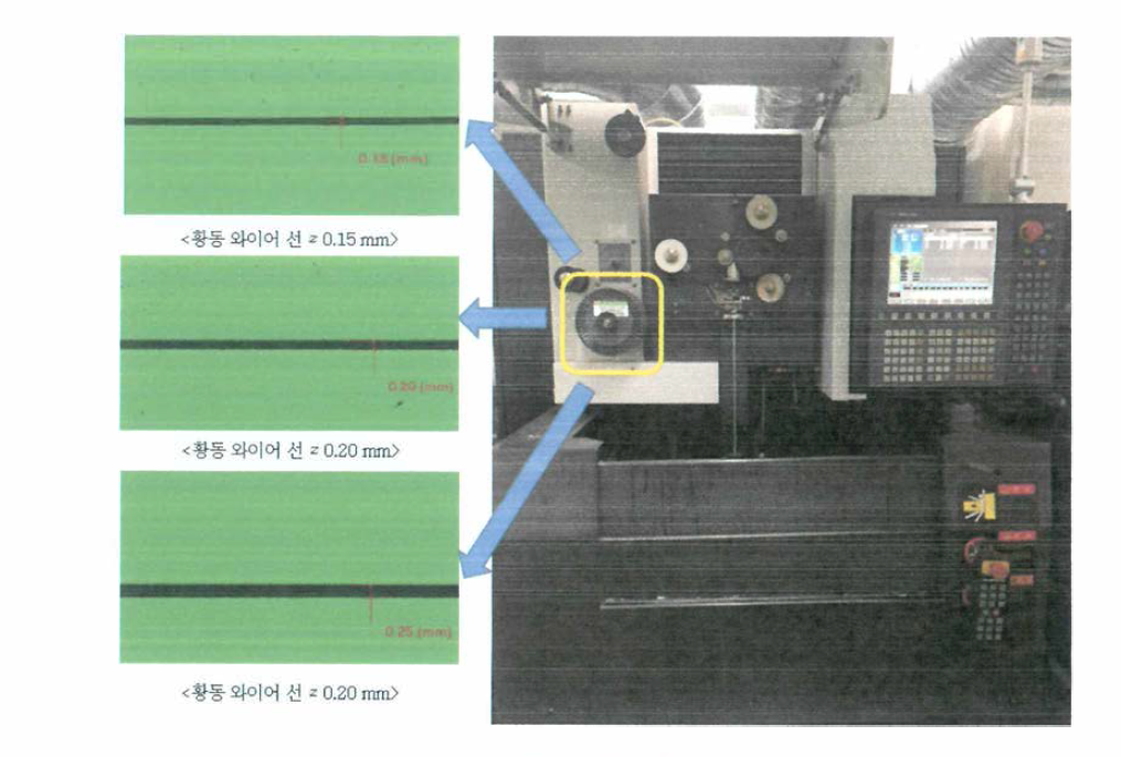 황동 와이어 선 TEST