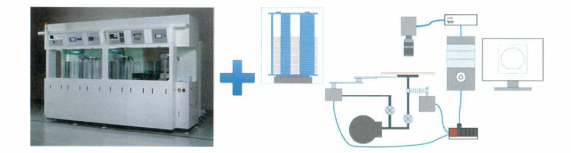 본 과제에서 개발하고자 하는 wet station용 웨이퍼 플랫존 정렬 시스템의 구성도