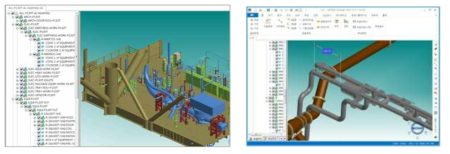 PDMS 3D설계형상정보 변환 & 3D 간섭/충돌 검토