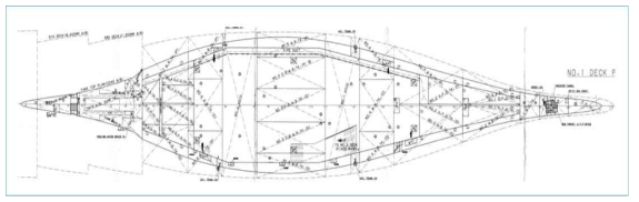 PCTC HULL TANK 구획 배치