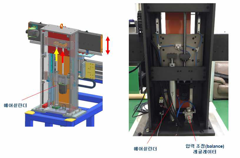 에어실린더를 이용한 Weight Balance System