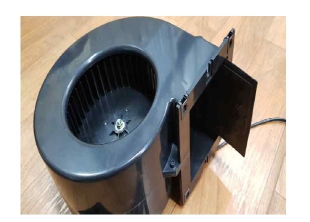 송풍기 Fan에 외풍방지댐퍼 적용