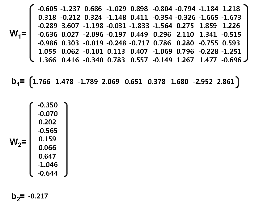 Weight와 Bias 행렬