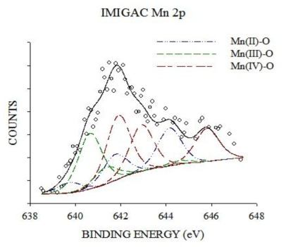 IMIGAC 구조 내 망간의 XPS 분석결과