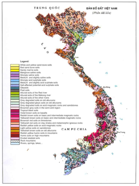 베트남 토양 지도
