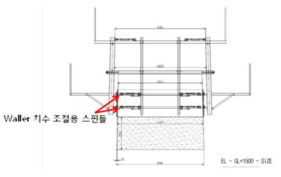 월러 치수 변경용 스핀들