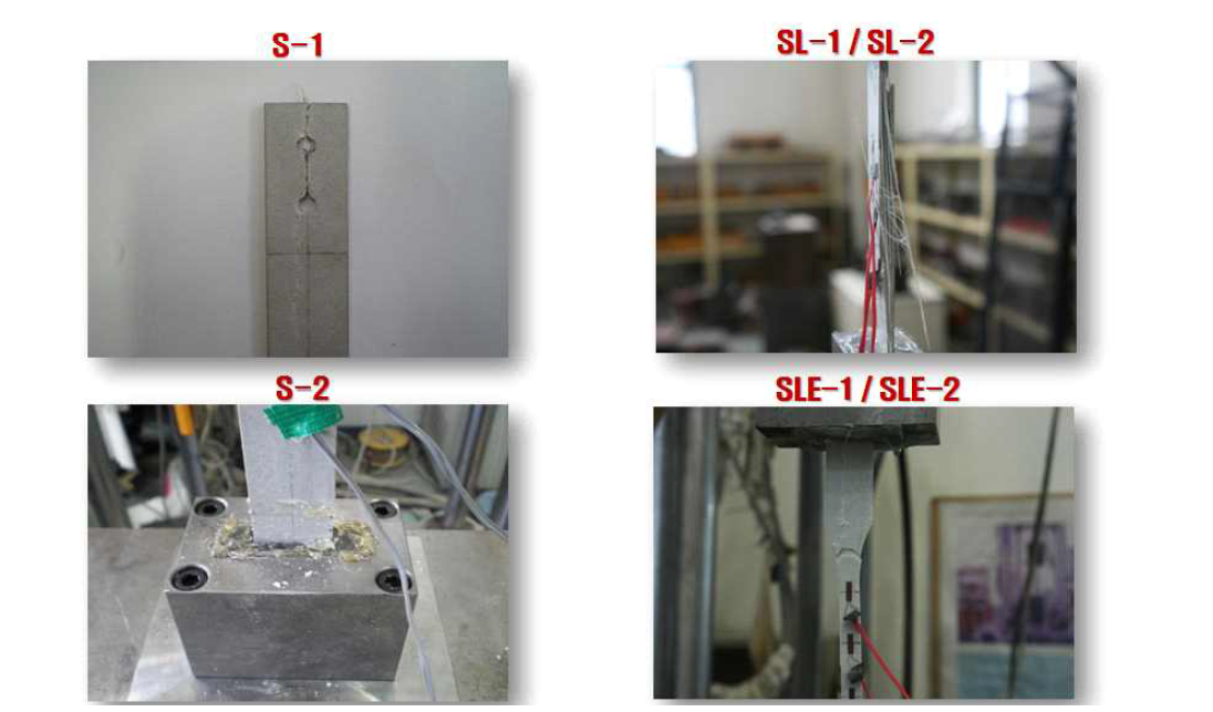 제안된 인장시험체 파괴 양상