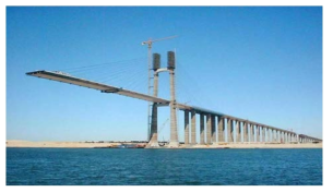 이집트 Suez canal Bridge 주탑의 슬립폼 시공