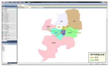 대구도시철도 Network 구축 화면