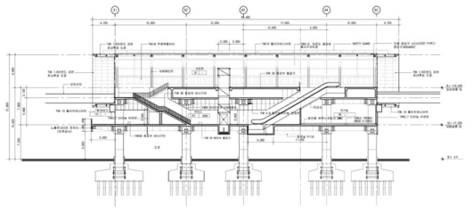 103정거장 횡단면도