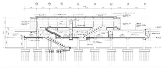 104정거장 횡단면도