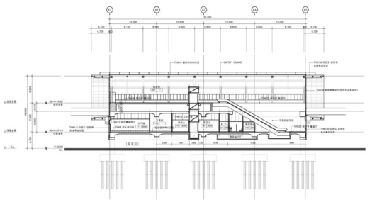 106정거장 횡단면도