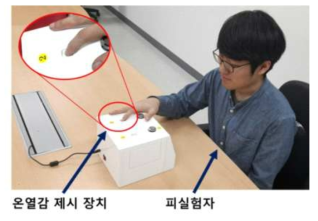 온열감 제시장치의 온열감 구분 사용성 평가