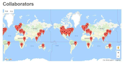 OHDSI Collaborators distribution