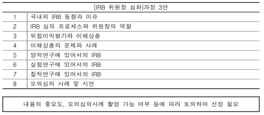 신규교육과정 체계 3안