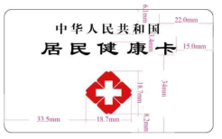 중국 주민건강카드(居民健康卡) 뒷면