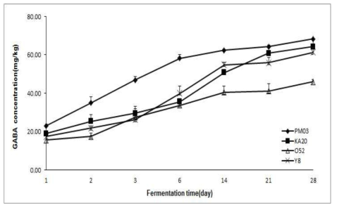 발효소시지의 GABA함량