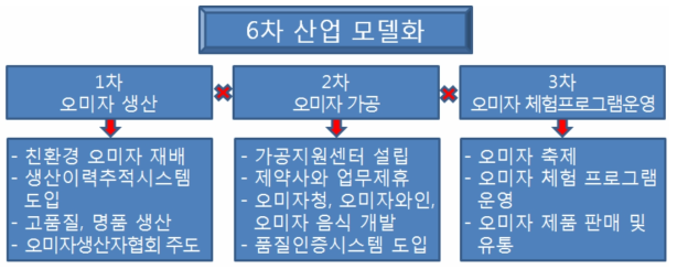 문경 오미자 마을의 1차, 2차, 3차 산업의 유기적인 네트워크를 통한 6차 산업 모델