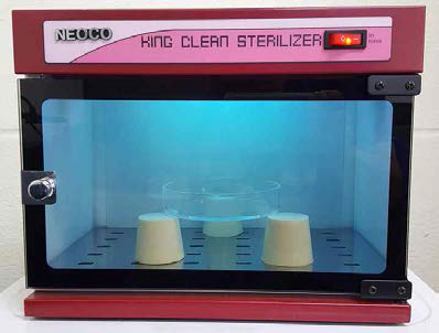UV sterilization equipment for dry UV irradiation.