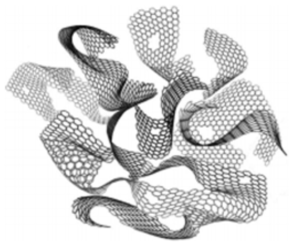 The proposed 3D structure model of the porous 3D graphene-based products