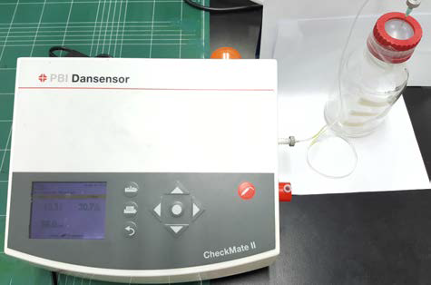 CO2 농도에 따른 인디케이터 시제품의 색변화 측정 방법