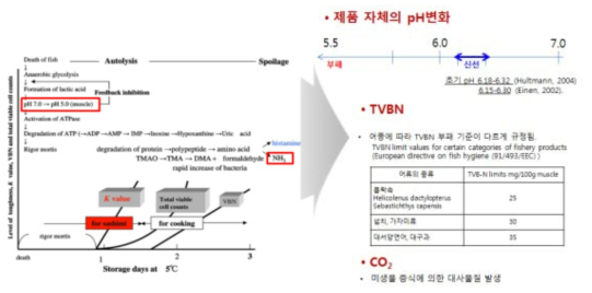 어류의 품질변화 메커니즘