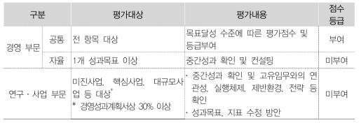 중간컨설팅 평가 실시내용