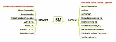 IBM 인용/피인용 관계도