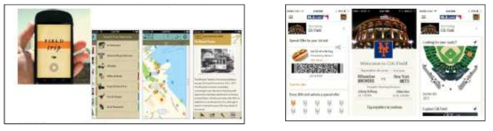 필드트립의 스마트 투어 사례 / MLB 앱의 i 비콘