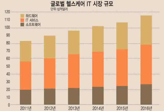 글로벌 헬스케어 IT 시장 규모