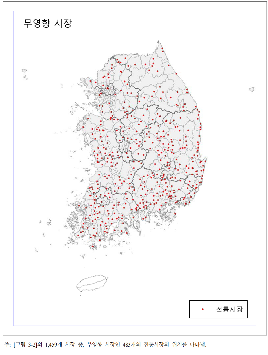 무영향 시장의 위치