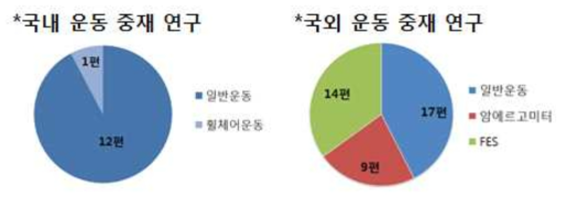 국내외 운동 중재 관련 연구