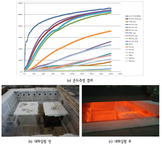 RMCC-1000(무피복) 내화실험 결과