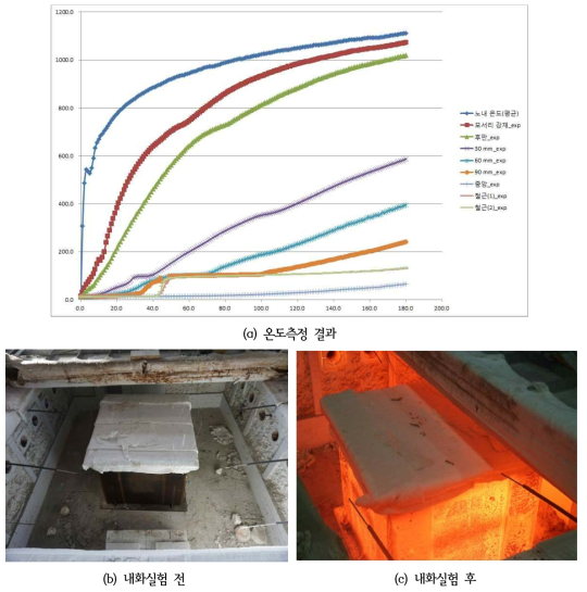 RMCC-1000(무피복) 내화실험 결과