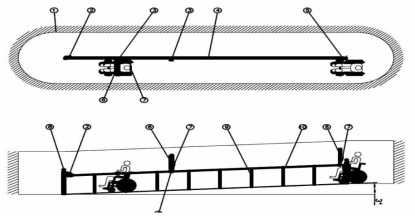 Non-motorized stair evacuation device for wheelchair passengers