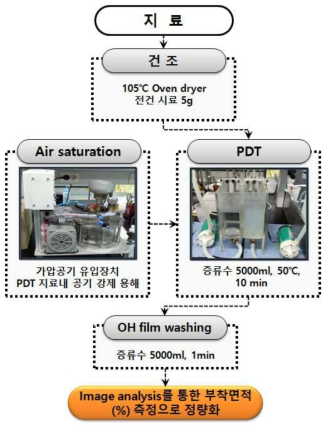 PDT를 통한 화이트피치 정량 분석 방법 예시.