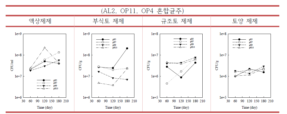 미생물 컨소시움 제제의 냉장 보관시 활성 평가