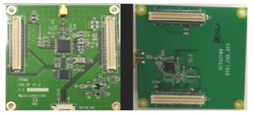 400Mhz 대역 보드(좌) 900MHz 대역 보드(우)