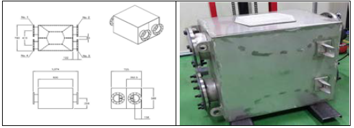 열교환기 세부 도면 및 실제 사진
