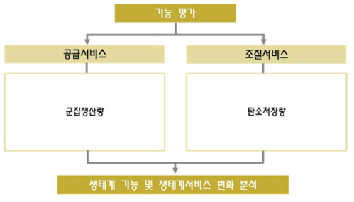 생태계 기능 평가 흐름도