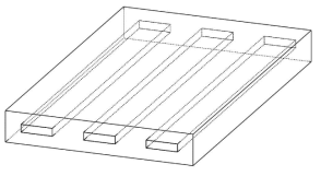 수치해석모델 입자거동 전극 판의 3D 구조