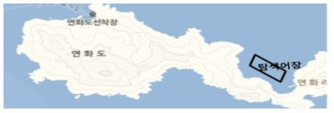 Investigation area in Yeonhwa-ri, Tongyeong City, Gyeongnam in 2016.
