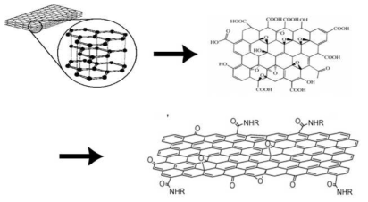 Graphene의 박리 및 작용기 도입