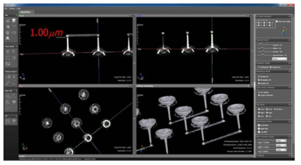 200nm급 CT 시스템을 이용한 3차원 영상 획득 결과 - Defect Crack 측정 확대화면