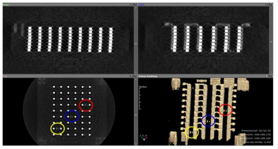 ETRI 제작 Partial open 시료의 전체 3D CT 측정 이미지