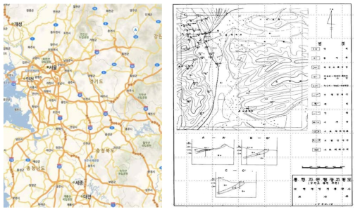 Location of Hong-Chun REE deposit(Left) and Geological Map(Right)